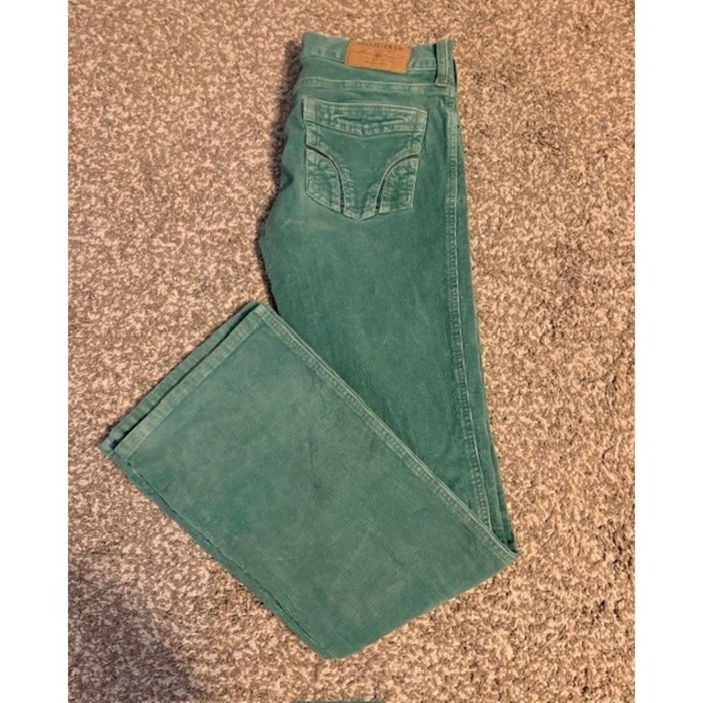 Hollister green corduroy pants size 5